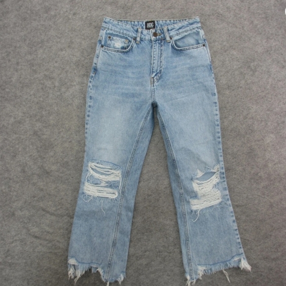 BDG Denim - BDG Blue Stone Washed High Rise Mom Distressed Jeans, Size 26